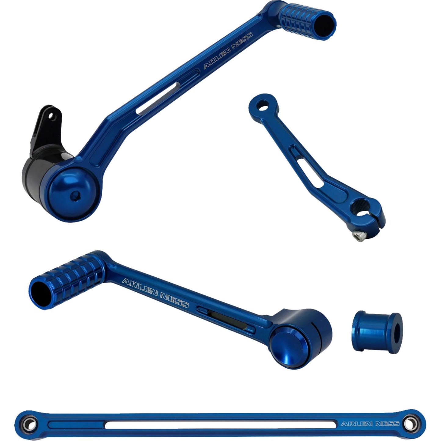 Arlen Ness SpeedLiner Foot Control Kit w/Heel/Toe Shifter - Blue 420-132_1471511