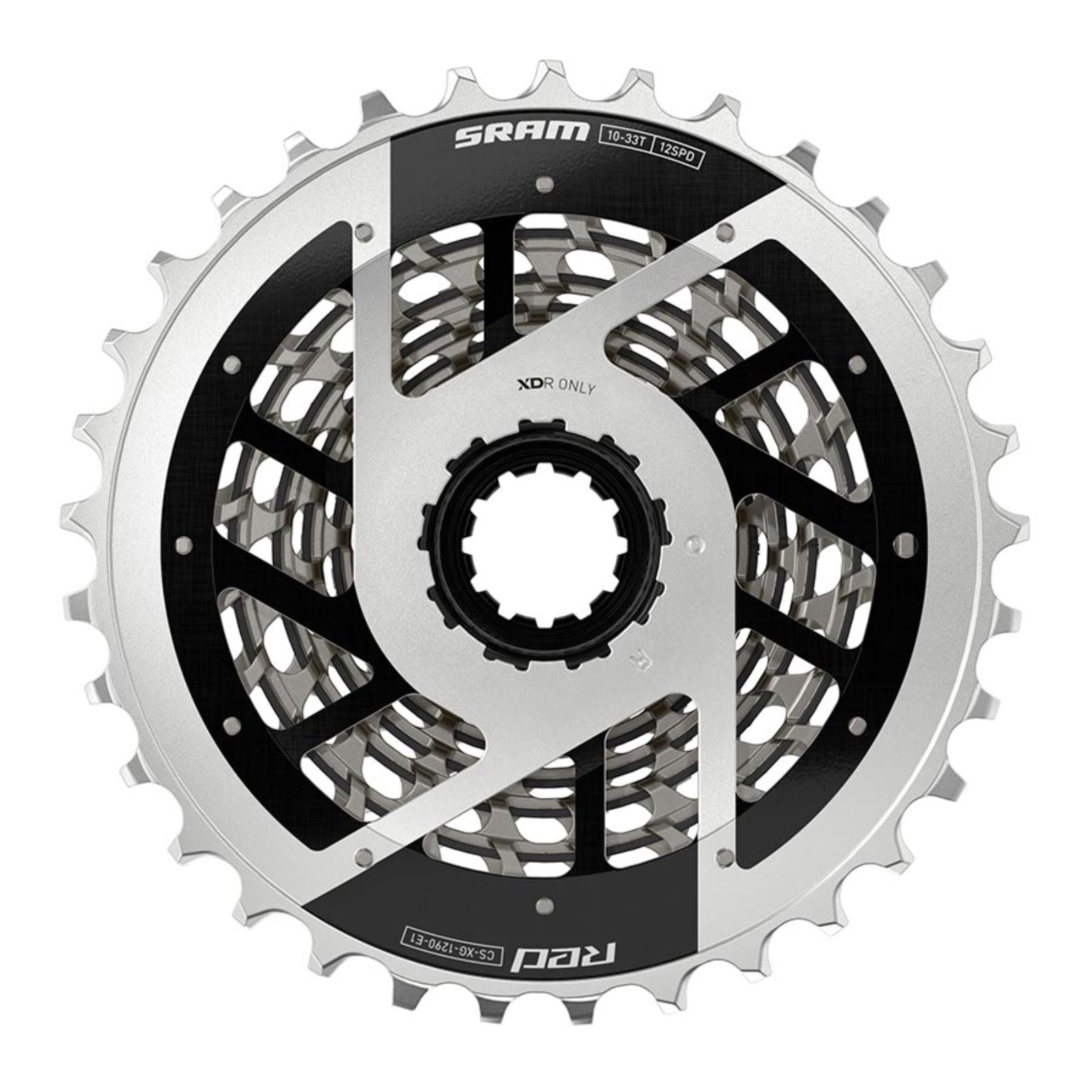SRAM Cassette - 12-Speed, 10-33t, For XDR Driver Body, Silver, E1 [MPN: 00.2418.142.002]_1471625