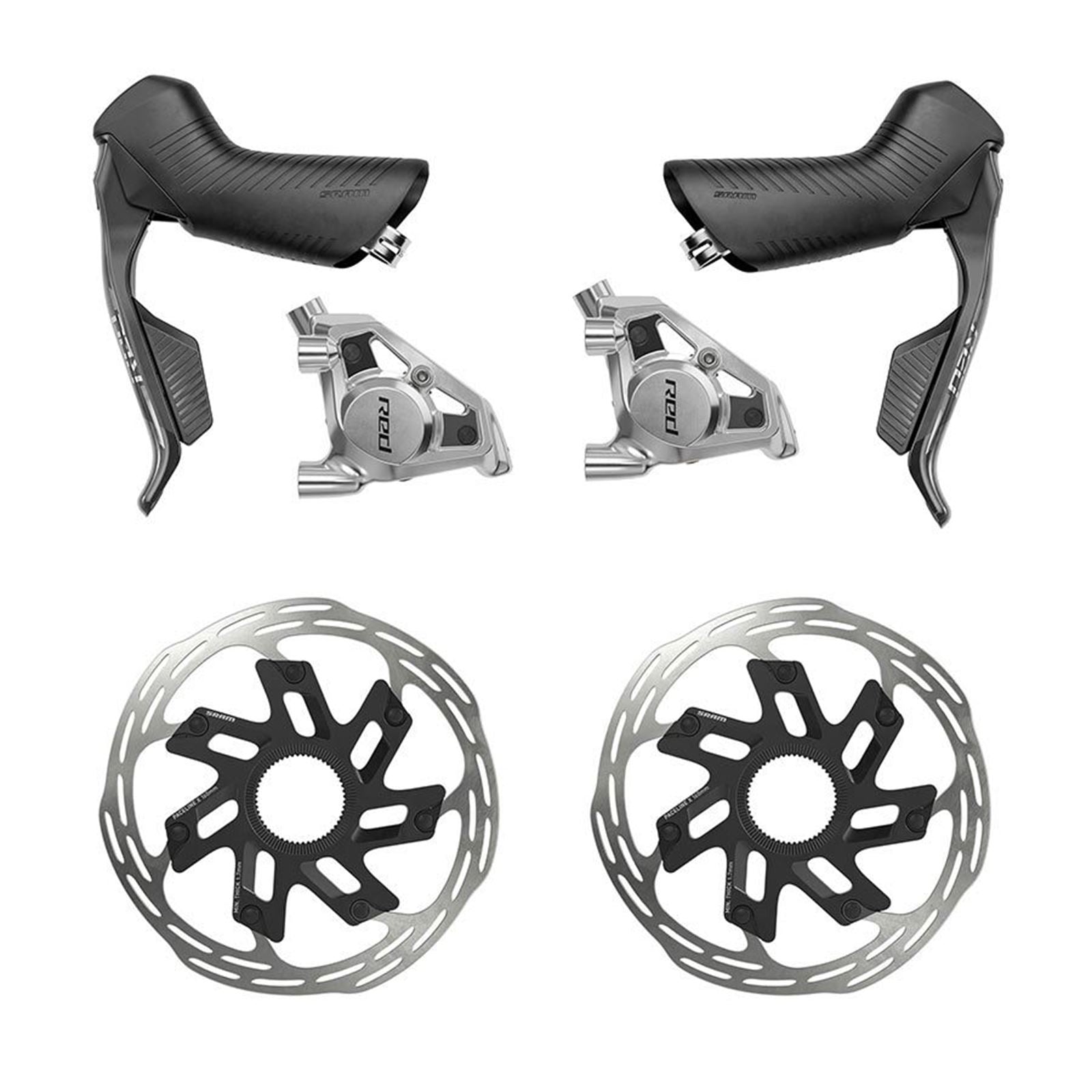 SRAM Red eTap AXS Road Groupset - 2x12-Speed, HRD Shift/Brake Levers, FM Calipers, CL Rotors, Chain, F/R Derailleurs, Hammerhead Karoo, E1 [MPN: 00.7918.325.000]_1484833