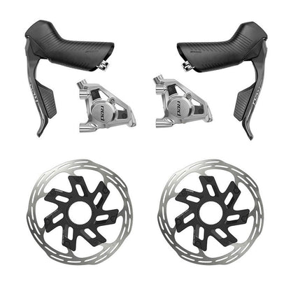 SRAM Red eTap AXS Road Groupset - 2x12-Speed, HRD Shift/Brake Levers, FM Calipers, CL Rotors, Chain, F/R Derailleurs, Hammerhead Karoo, E1 [MPN: 00.7918.325.000]_1484833