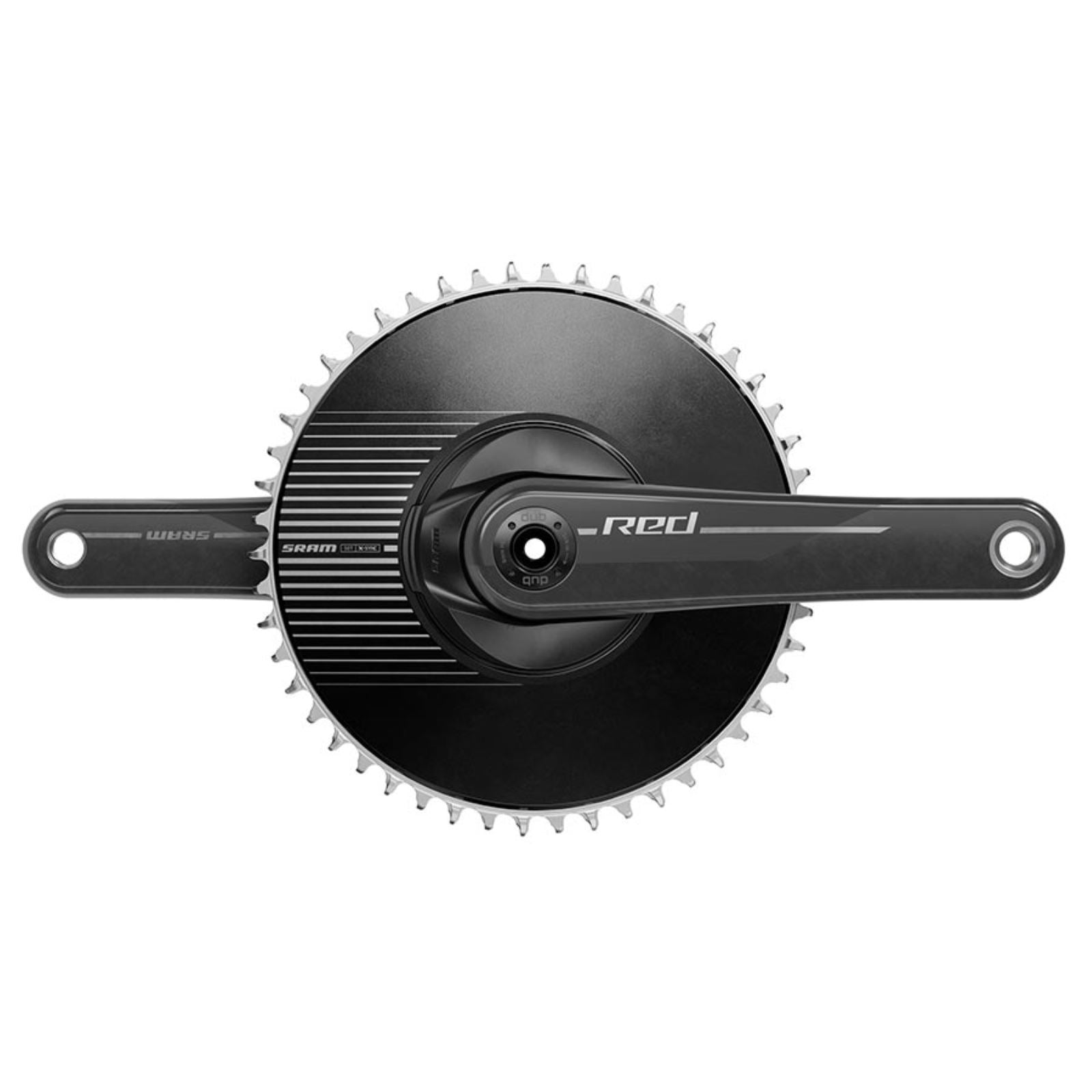 Red DUB 1x Aero E1  Crankset  Speed: 12  Spindle: 28.99mm  BCD: Direct Mount fits SRAM 8 Bolt  50  DUB  172.5mm  Black  Road [MPN: 00.6118.684.004]_1471663