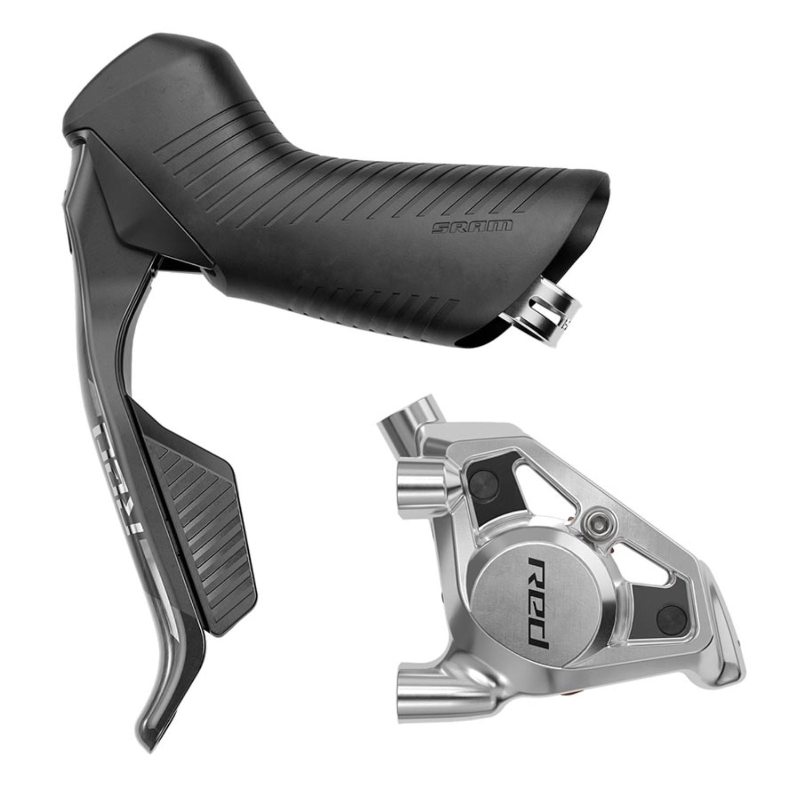 SRAM RED eTap AXS HRD Shift/Brake Lever and Hydraulic Disc Caliper - Left/Front, Flat Mount 20mm Offset, 950mm Hose, Black, E1 [MPN: 00.7018.551.000]_1471719