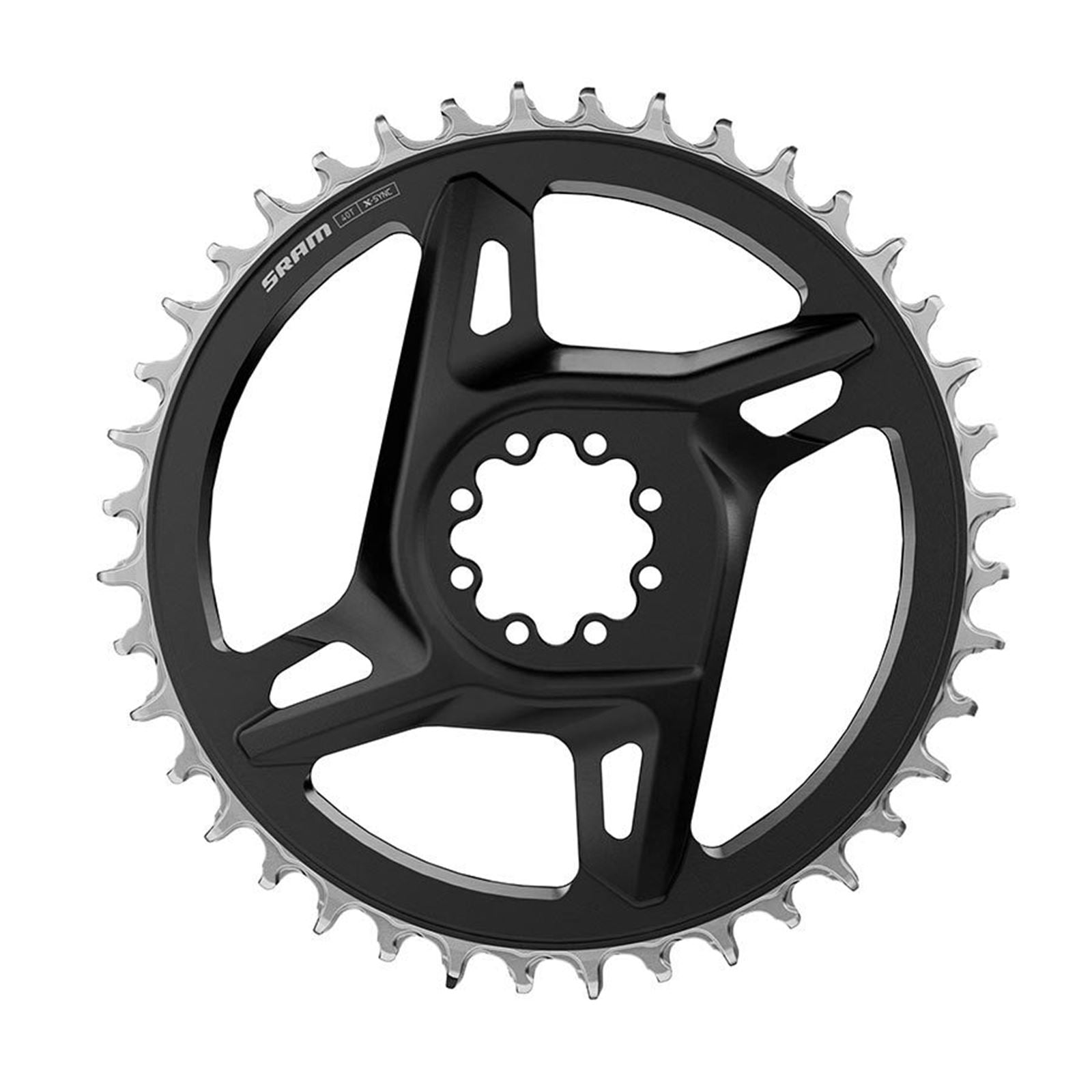SRAM Chainring - 46t, 12/13 Speed, 8-Bolt, Black/Silver, E1 [MPN: 00.6218.060.004]_1486731