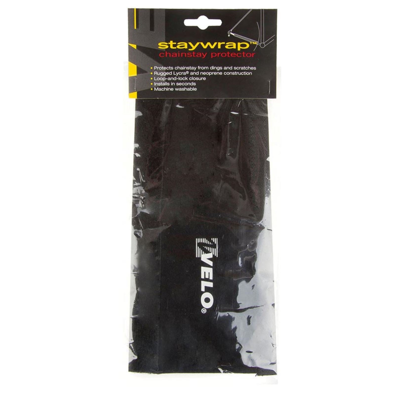 Velo Staywrap Proctector Velcro Closure - Chainstay - Black  260 x 130 x 100mm [MPN: 303332]_1471787