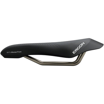 Ergon SR Triathlon Saddle - Women's - Black - Front [MPN: 44063210]_1953909