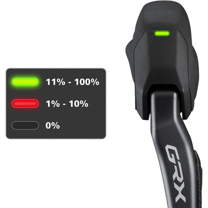 Shimano GRX ST-RX825 Di2 Shift/Brake Lever - Left, 2x, Black [MPN: ISTRX825LA]_1998873