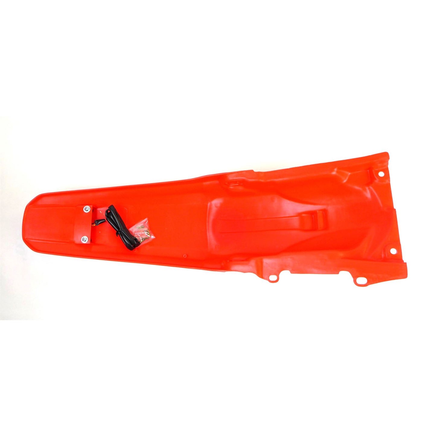 UFO Plastics Enduro Rear Fender with LED - '00-'20 CR Red - '05-'16 OPEN BOX [MPN: HO03646-070]_1475288