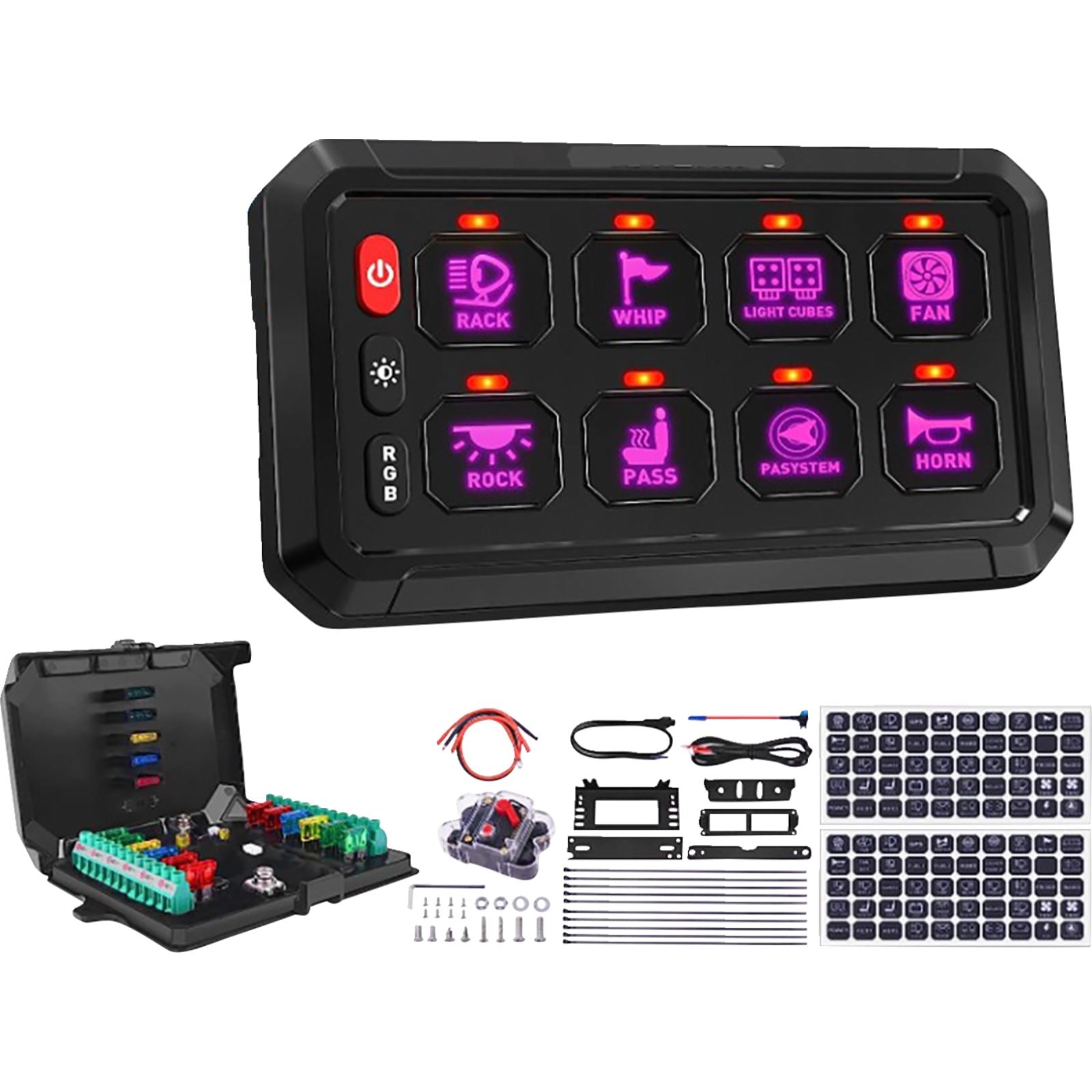 Moose Offroad Gang Switch - 8 Position 90-100-PU_1476005