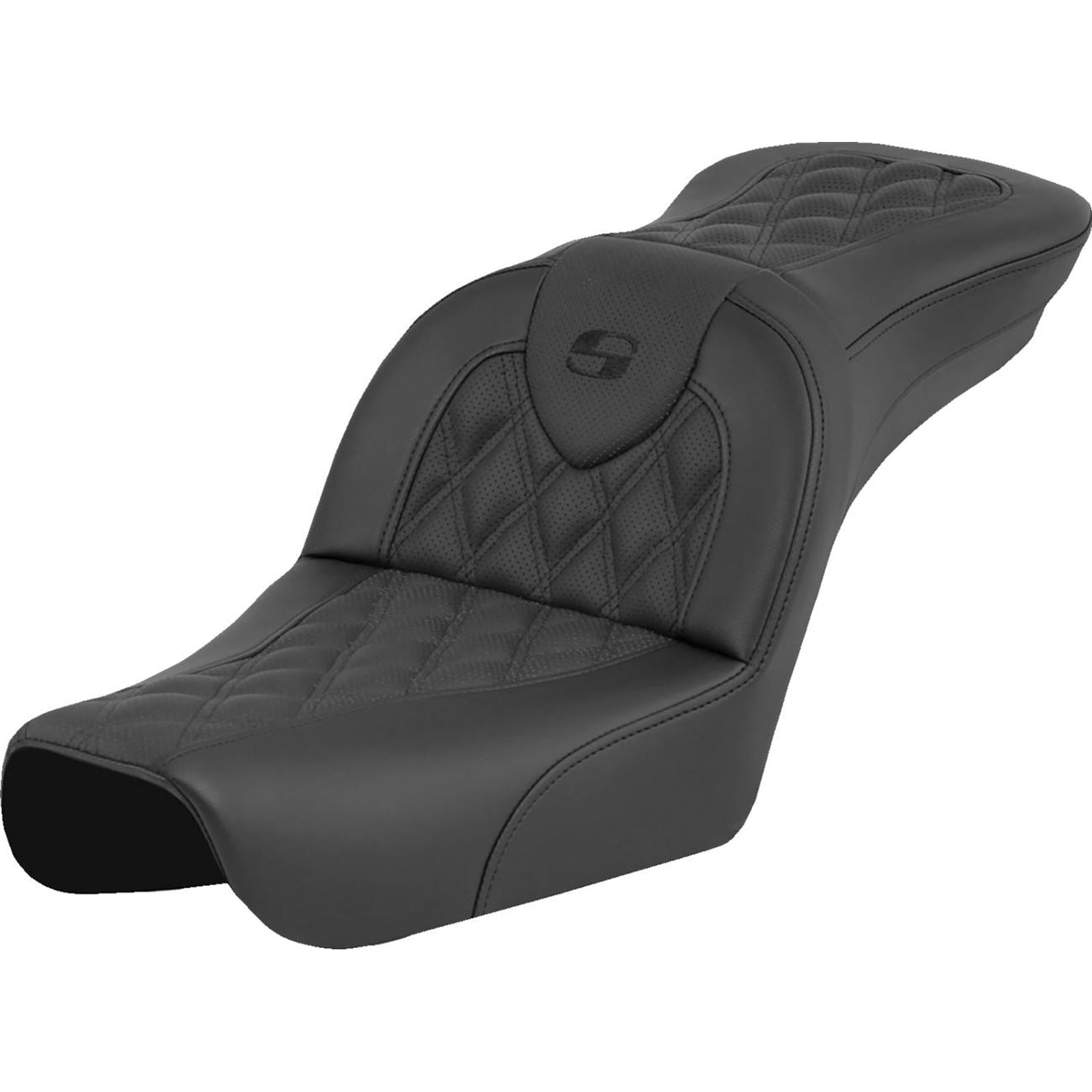 Saddlemen Road Sofa Seat - Lattice Stitch - without Backrest - FXDWG '04-'05 804-05-182_1523633