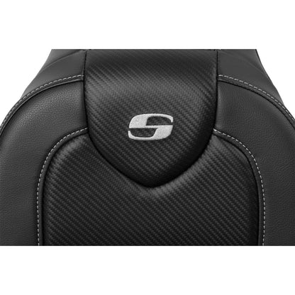 Saddlemen Road Sofa Seat - Carbon Fiber - without Backrest - FXDWG '04-'05 804-05-185_1523636