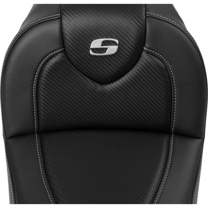 Saddlemen Road Sofa Seat - Carbon Fiber - without Backrest - FXDWG '04-'05 804-05-185_1523637