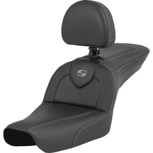 Saddlemen Road Sofa Seat - Carbon Fiber - with Backrest - FXDWG '04-'05 804-05-185BR_1523638