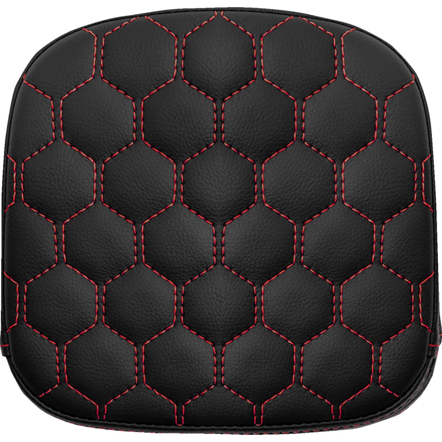 Saddlemen Sissy Bar Pad - Honeycomb - Red Stitching [MPN: 040749RED]_1476051