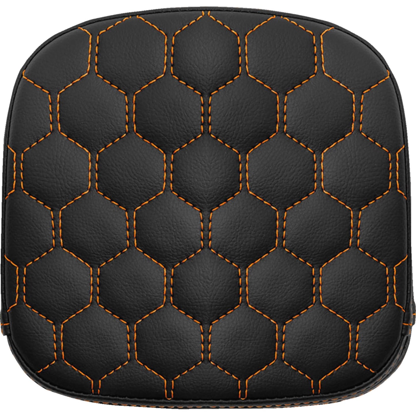 Saddlemen Sissy Bar Pad - Honeycomb - Orange Stitching 040749ORA_1476052