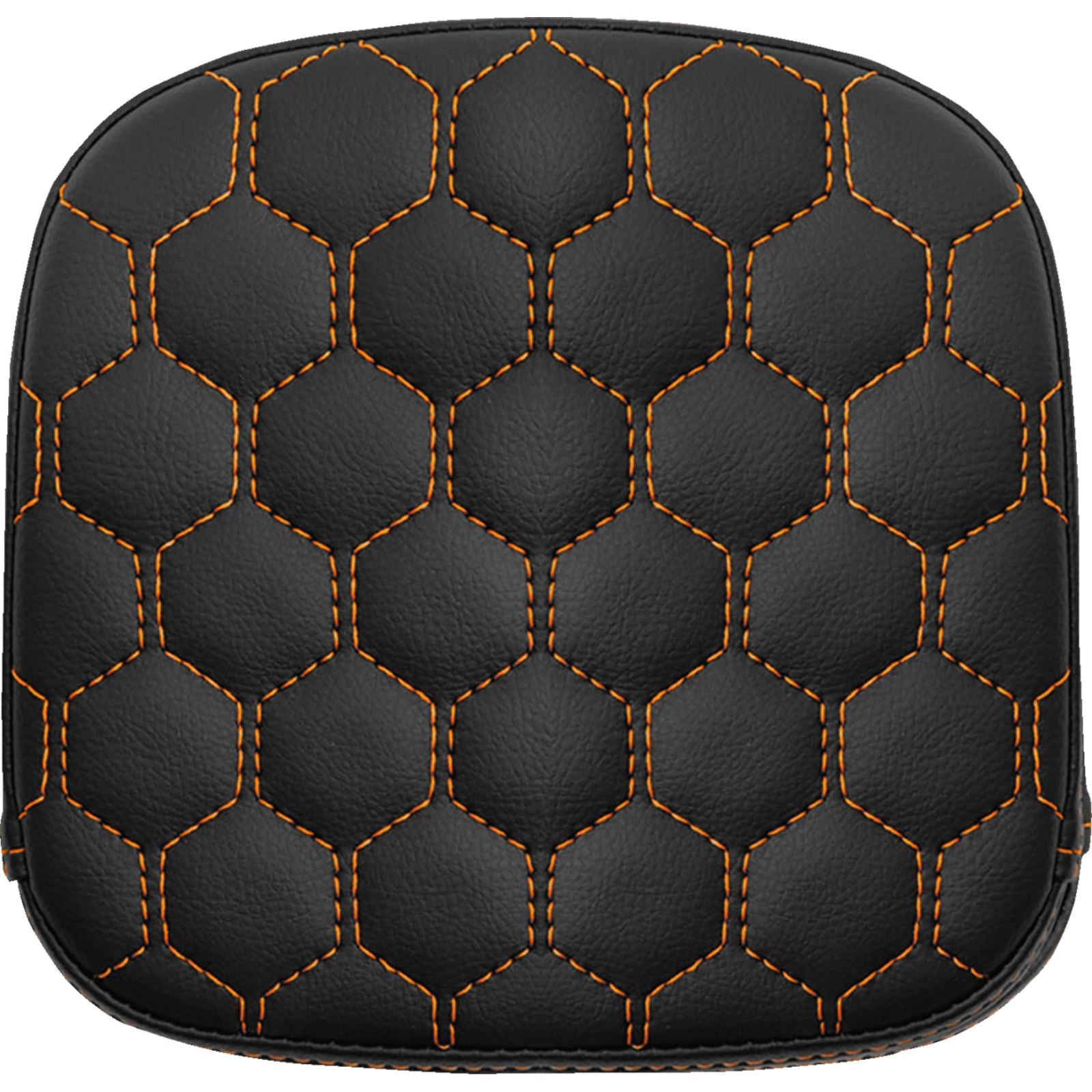 Saddlemen Sissy Bar Pad - Honeycomb - Orange Stitching 040749ORA_1476052