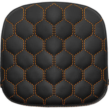 Saddlemen Sissy Bar Pad - Honeycomb - Orange Stitching 040749ORA_1476052