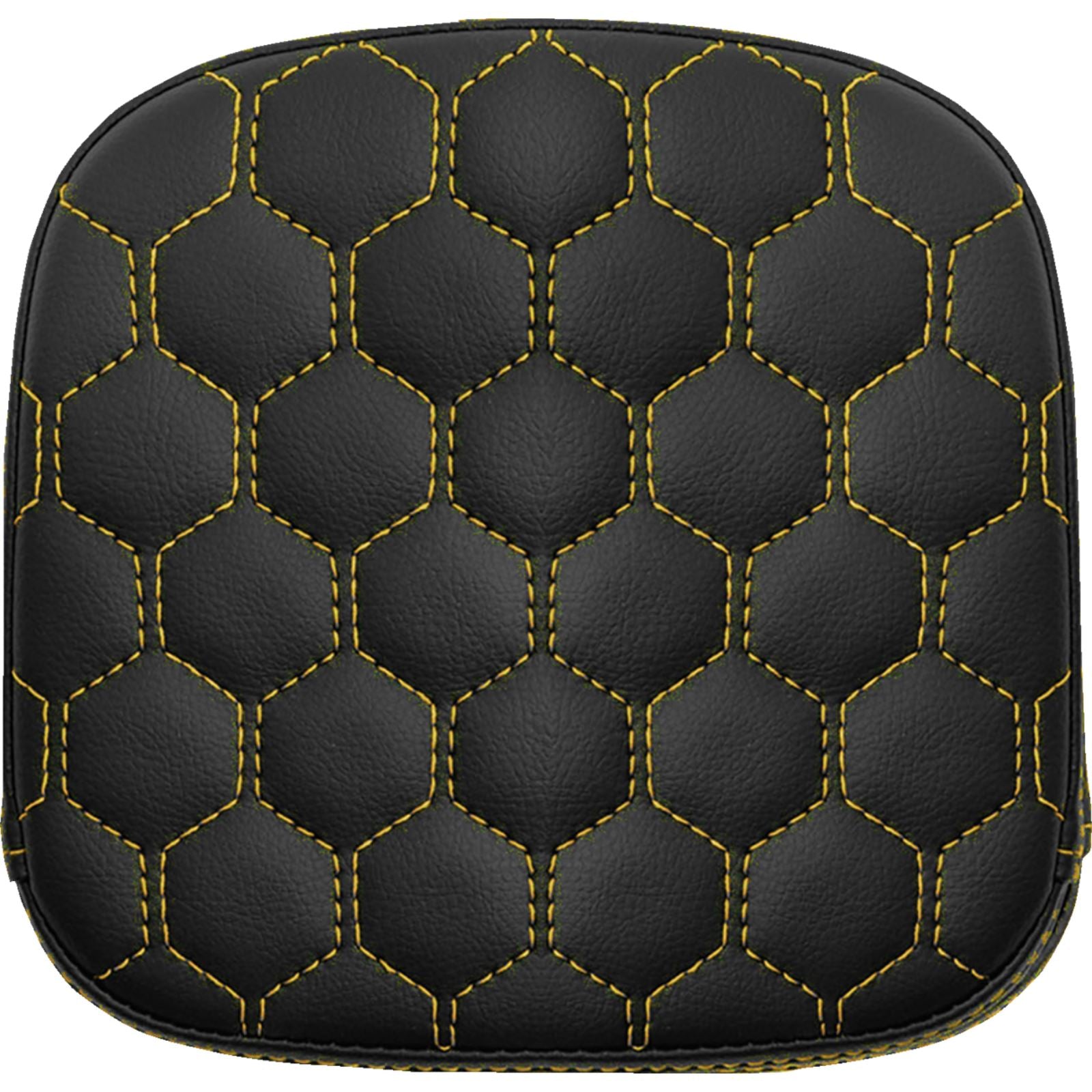 Saddlemen Sissy Bar Pad - Honeycomb - Gold Stitching 040749GOL_1476053