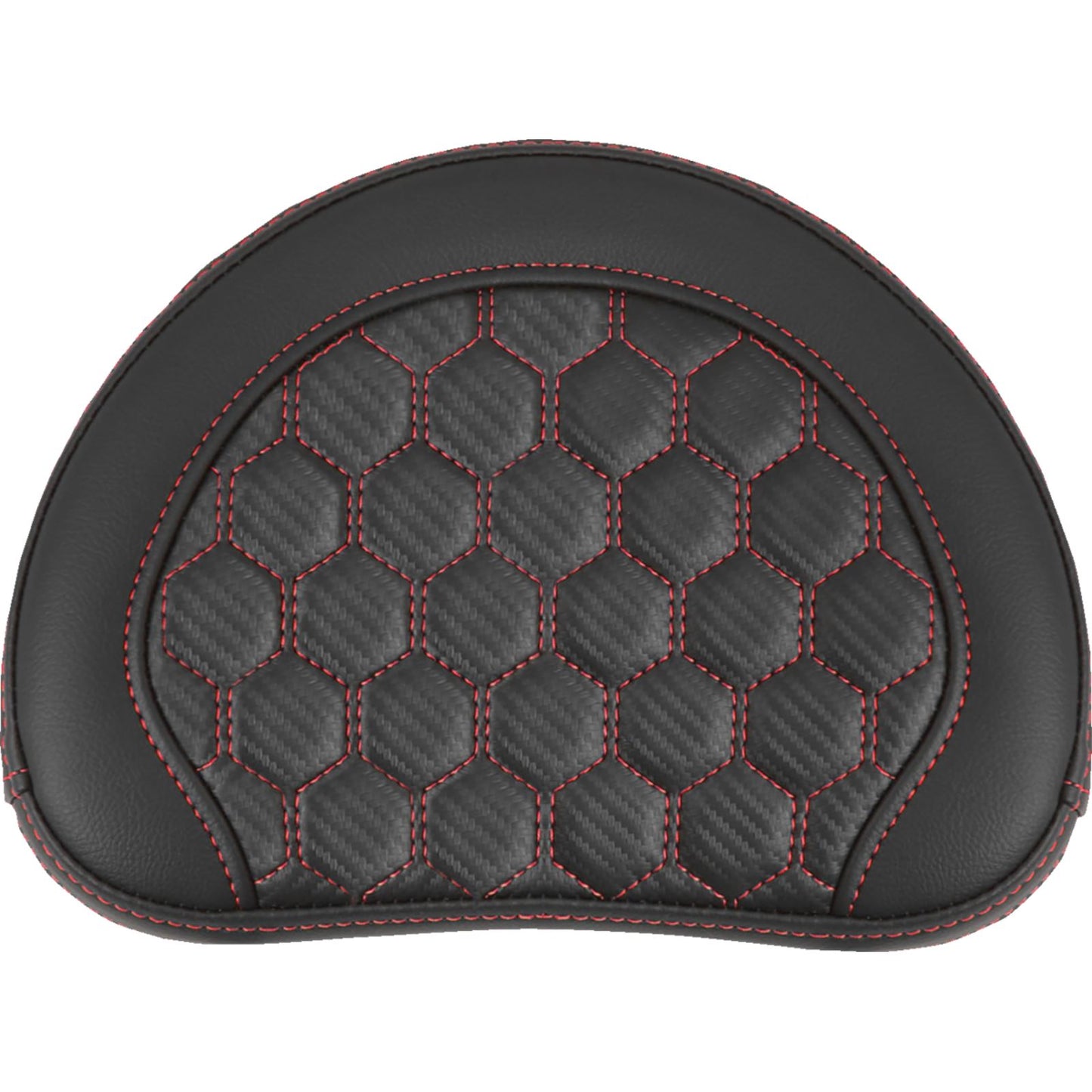 Saddlemen RoadSofa™ Sissy Bar Pad - Honeycomb - Red Stitching 051349RED_1476055