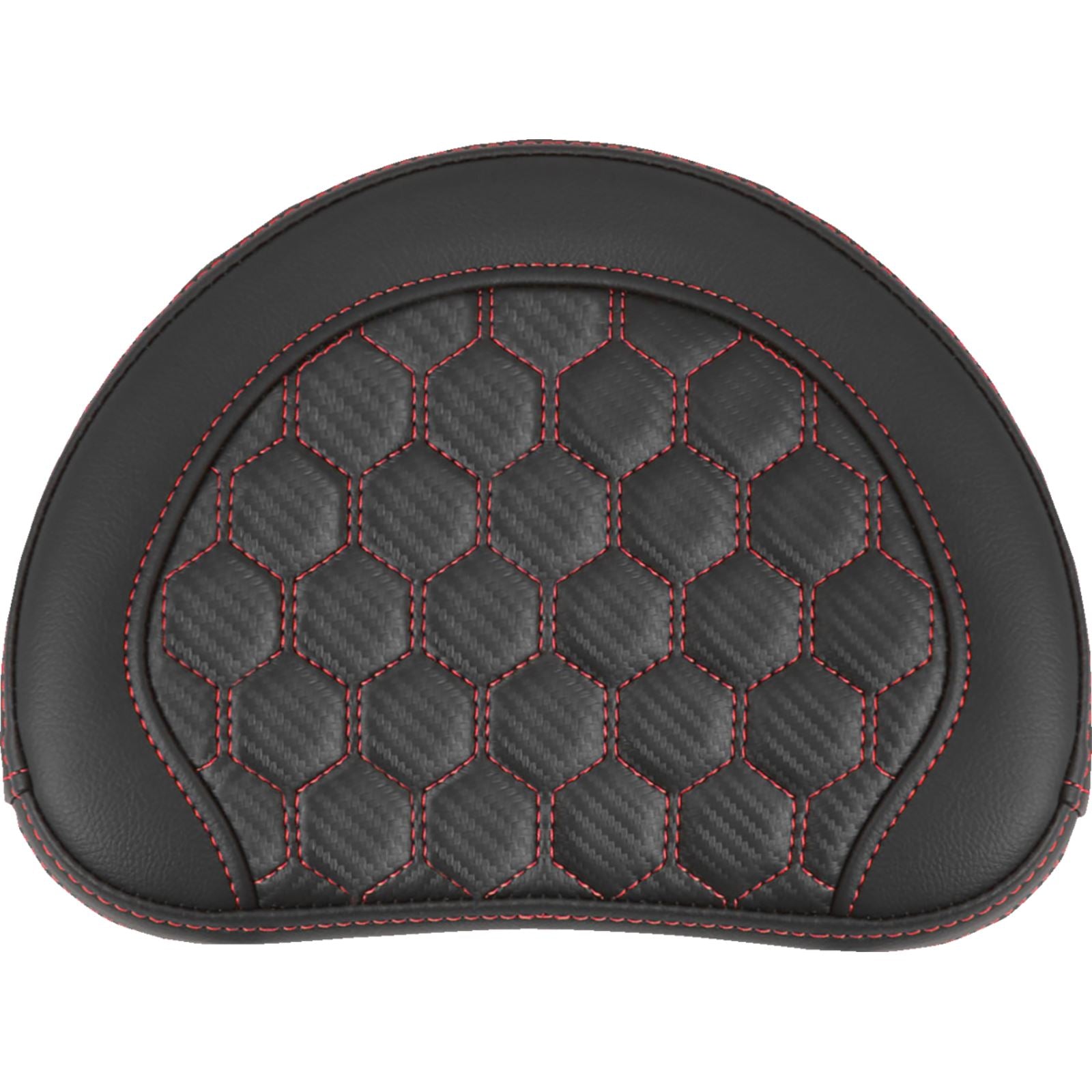 Saddlemen RoadSofa™ Sissy Bar Pad - Honeycomb - Red Stitching 051349RED_1476055