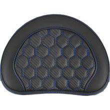 Saddlemen RoadSofa™ Sissy Bar Pad - Honeycomb - Blue Stitching 051349BLU_1476056