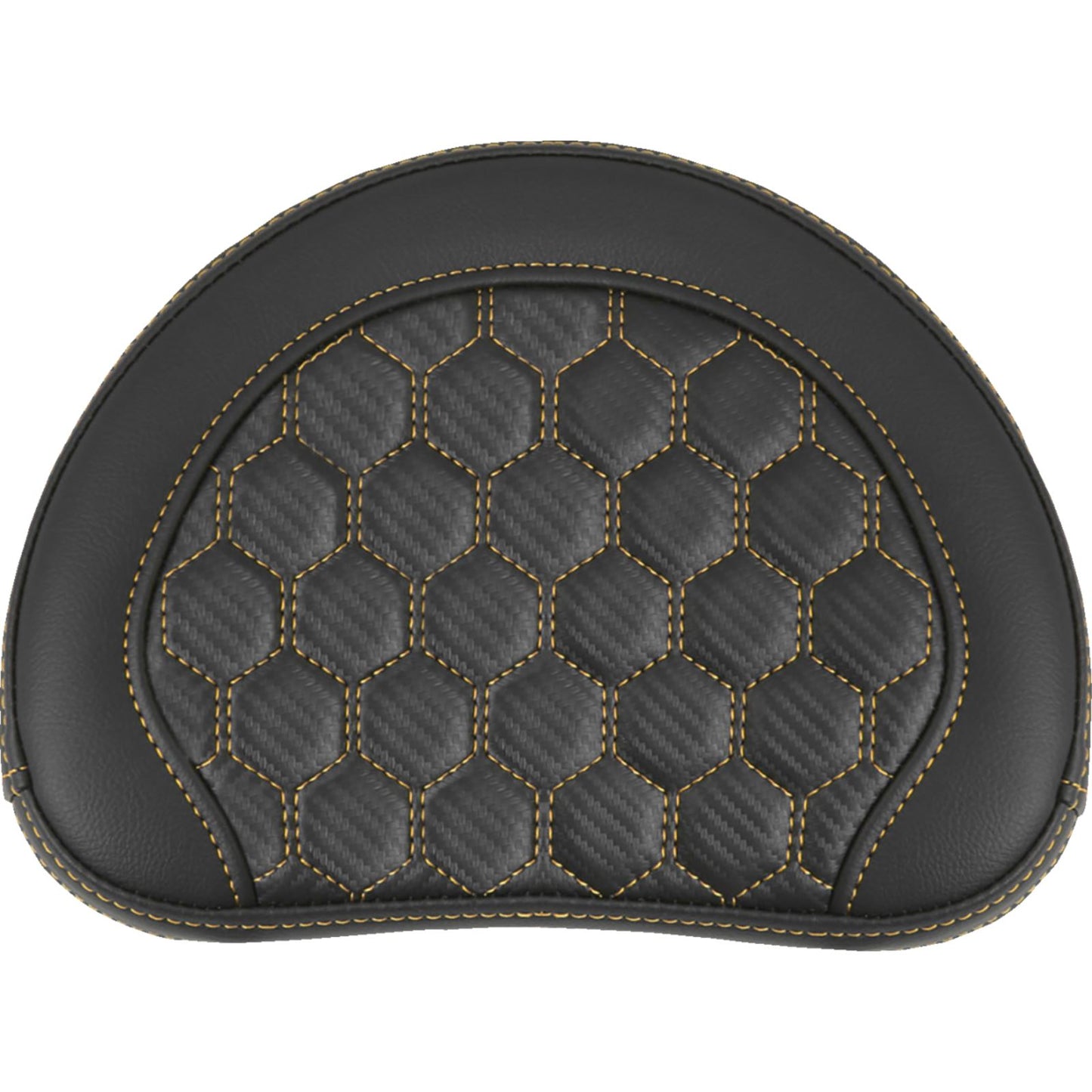 Saddlemen RoadSofa™ Sissy Bar Pad - Honeycomb - Gold Stitching 051349GOL_1476058