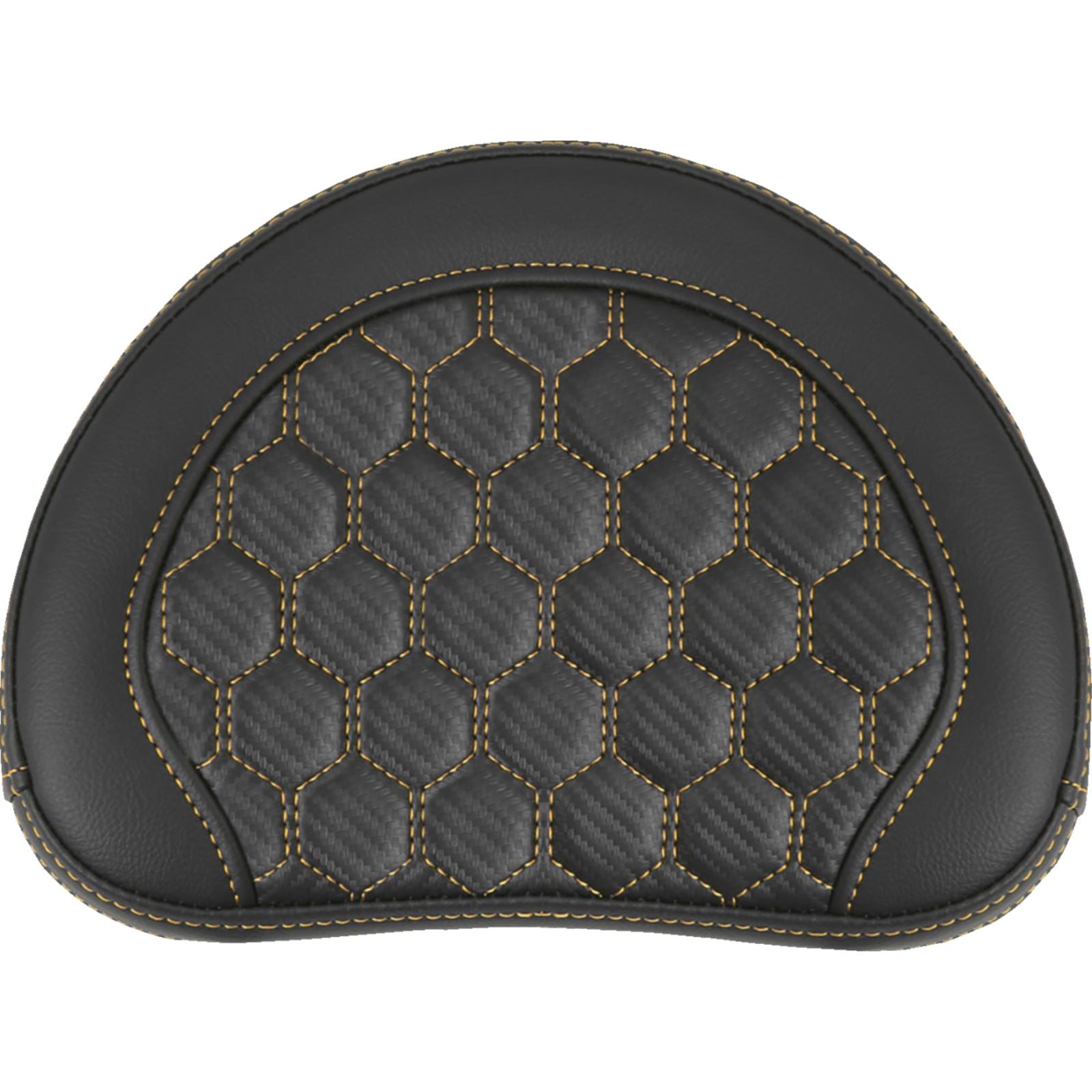 Saddlemen RoadSofa™ Sissy Bar Pad - Honeycomb - Gold Stitching 051349GOL_1476058