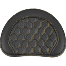 Saddlemen RoadSofa™ Sissy Bar Pad - Honeycomb - Gold Stitching 051349GOL_1476058