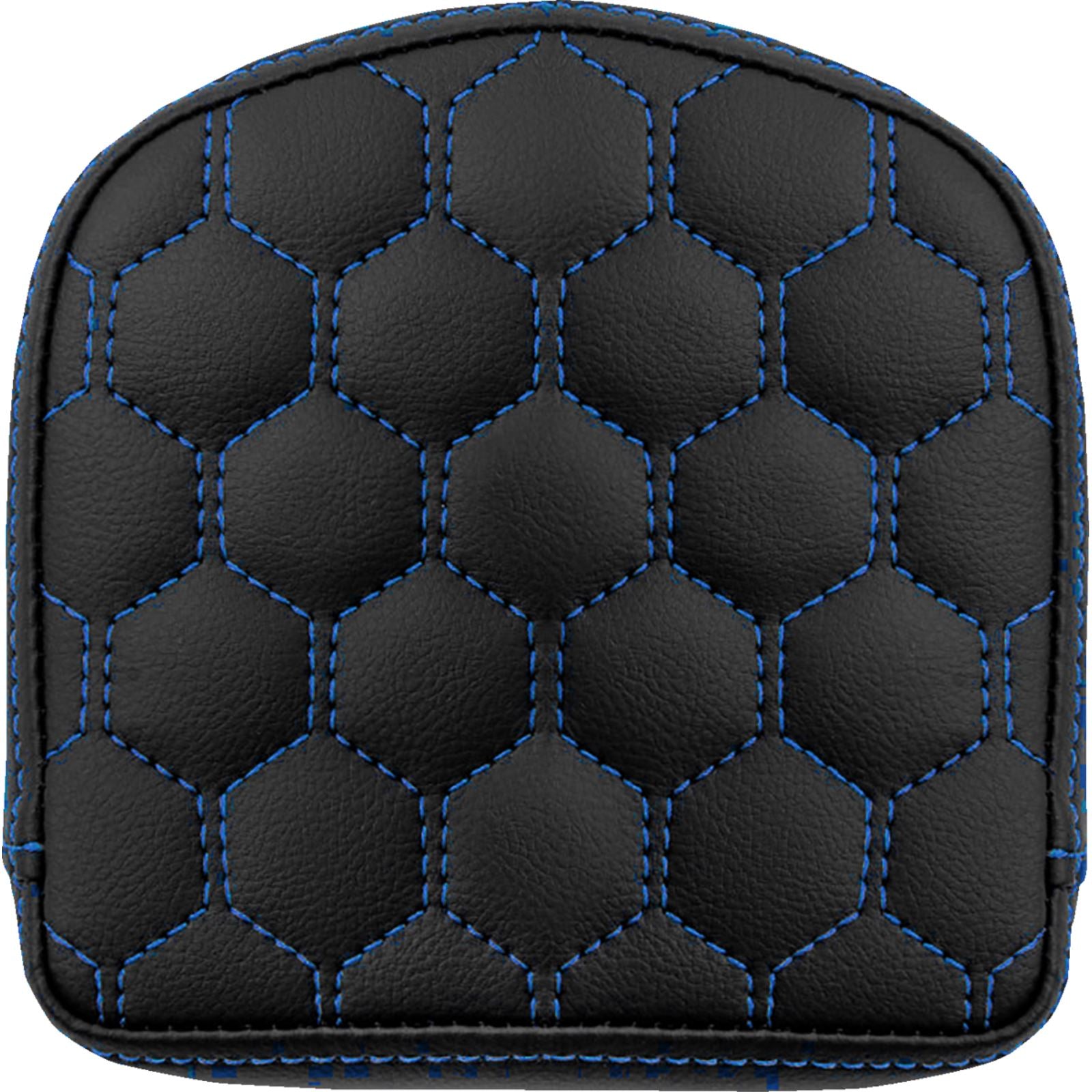Saddlemen RoadSofa™ Sissy Bar Pad - Honeycomb - Blue Stitching 040849BLU_1476061