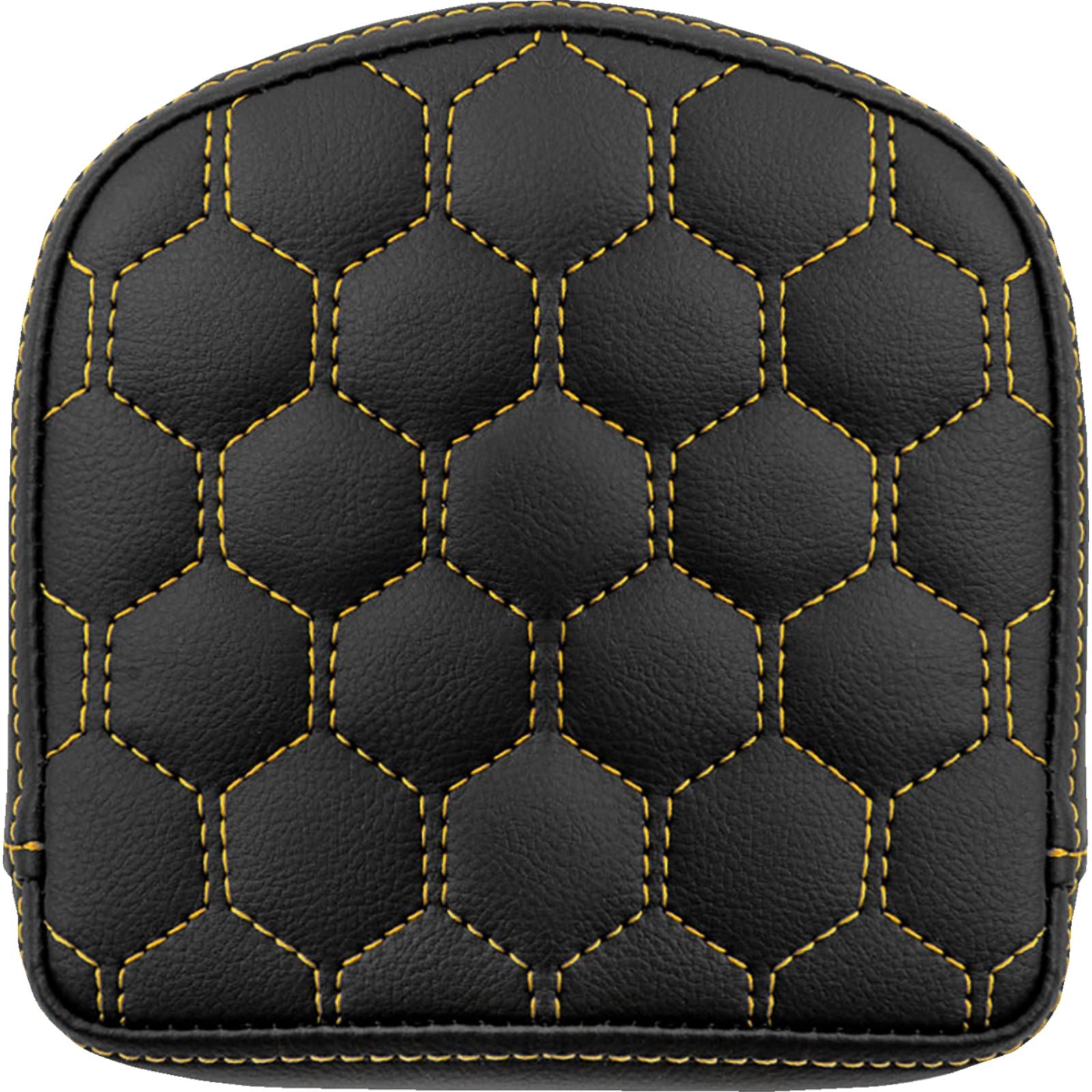 Saddlemen RoadSofa™ Sissy Bar Pad - Honeycomb - Gold Stitching 040849GOL_1476063