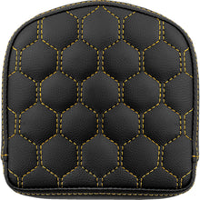 Saddlemen RoadSofa™ Sissy Bar Pad - Honeycomb - Gold Stitching 040849GOL_1476063