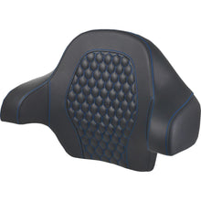 Saddlemen Tour Pack Backrest Pad - Honeycomb - Blue Stitching - FL '14-'24 814-07T-HC-BLU_1523643