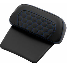 Saddlemen Chopped Tour Pak Pad - Honeycomb - Blue Stitching FLH/FLT '14-'24 814-07C-HC-BLU_1476021