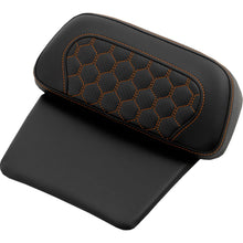 Saddlemen Chopped Tour Pak Pad - Honeycomb Orange Stitching FLH/FLT '14-'24 814-07C-HC-ORA_1476022