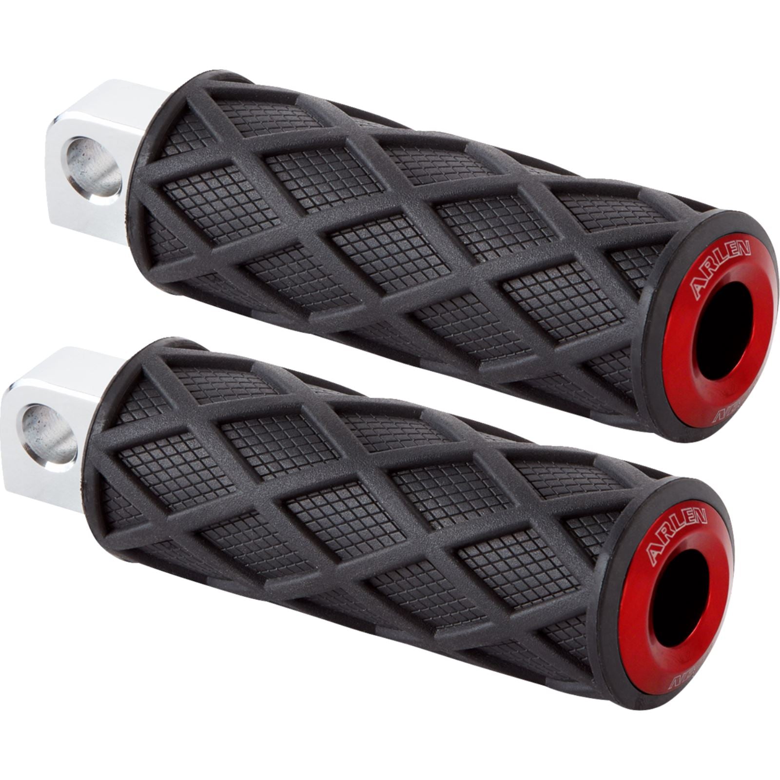 Arlen Ness Diamond Footpegs - Driver - Red 400-056_1476114