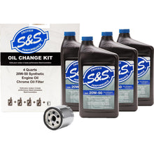 S&S Cycle Oil Change Kit - Black Filter for '99-'17 Twin Cam - 4 US quarts [MPN: 153969-BLACK]_1486215
