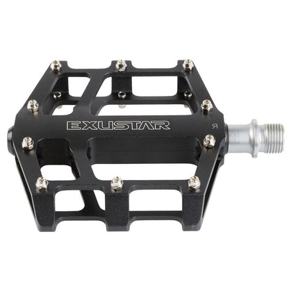 Exustar E-PB525 Platform Pedals Body: Aluminum Spindle: Cr-Mo 9/16'' - Black [MPN: 311346]_1476468