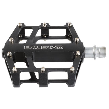 Exustar E-PB525 Platform Pedals Body: Aluminum Spindle: Cr-Mo 9/16'' - Black [MPN: 311346]_1476469