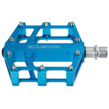 Exustar E-PB525 Platform Pedals Body: Aluminum Spindle: Cr-Mo 9/16'' - Blue [MPN: 311350]_1476472