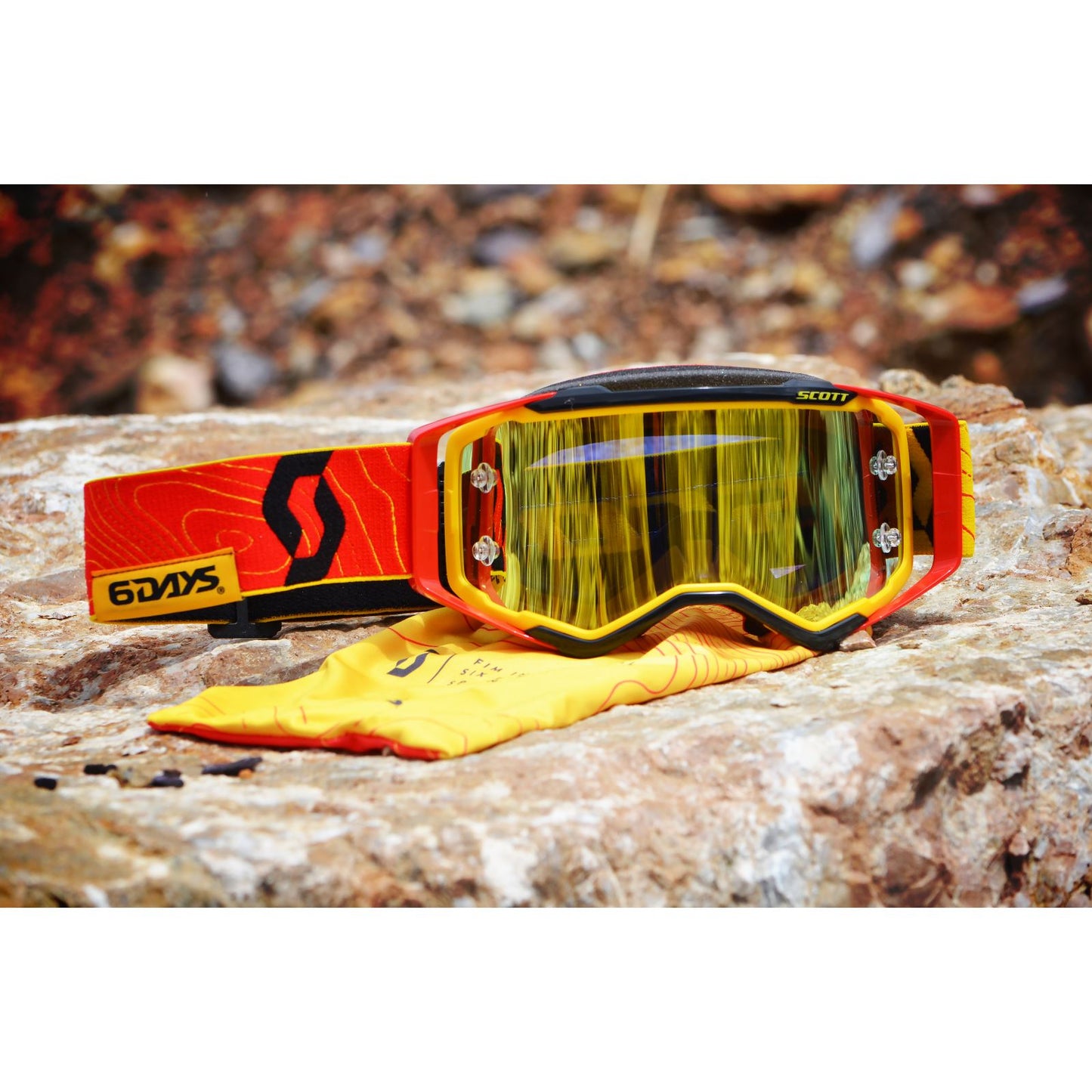 Scott Prospect Goggles - 6DAYS® Spain - Red/Yellow - Yellow Chrome 423028-1648289_1480287