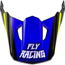 Fly Racing Youth Kinetic Scorched Helmet Visor - Blue/Grey/Hi-Vis - Small-Large 73-8674_1560504