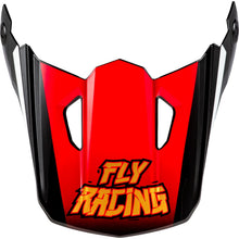 Fly Racing Youth Kinetic Scorched Helmet Visor - Red/Black/White - Small-Large 73-8676_1560506