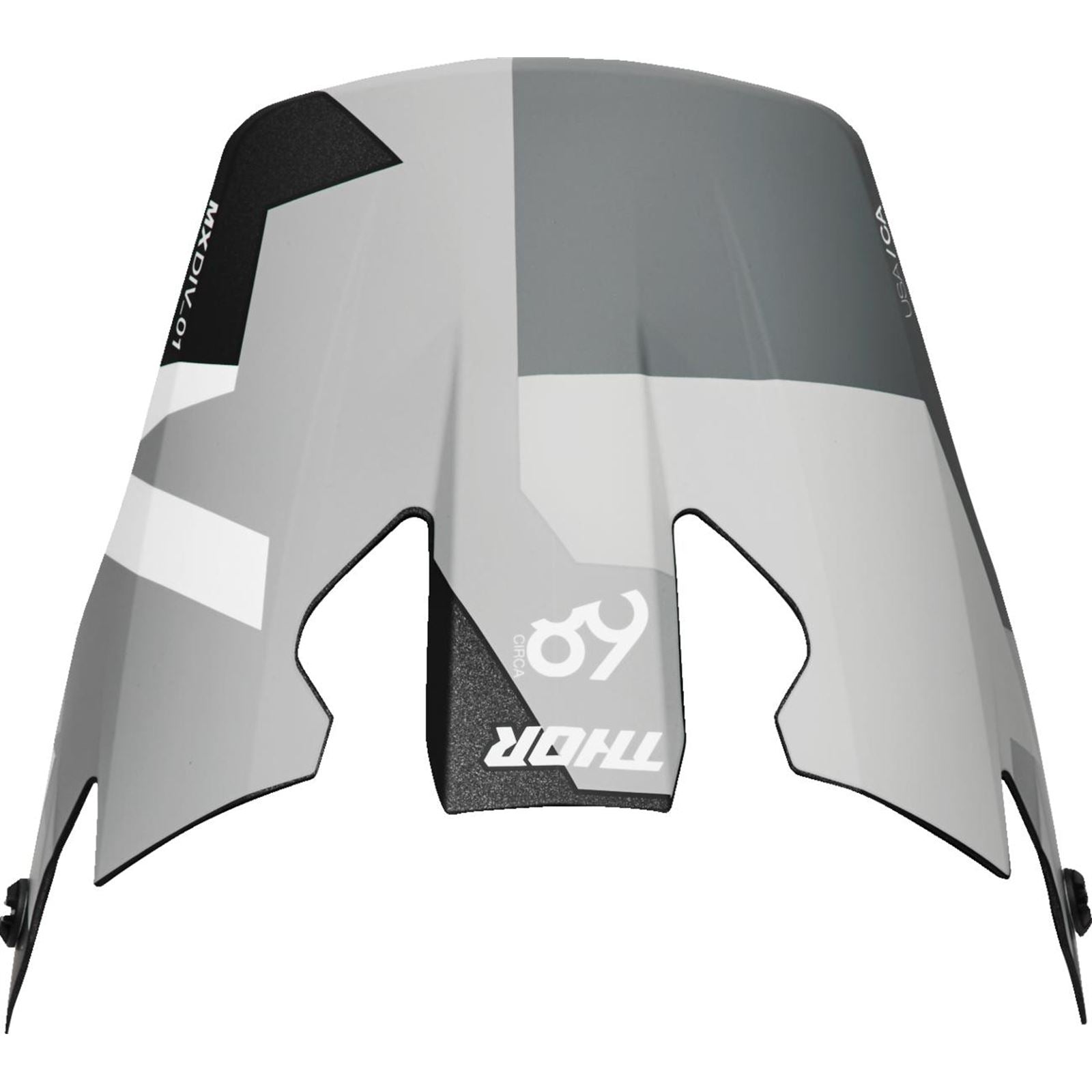 Thor Reflex Sport Visor - Carbon Brave - Gray/White 0132-1828_1490653