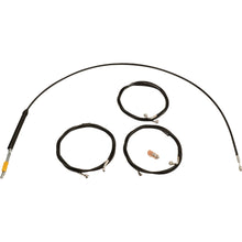 LA Choppers Handlebar Cable/Brake Line Kit - Stock Ape Hanger - Black Vinyl [MPN: LA-8059KT-08B]_1480404
