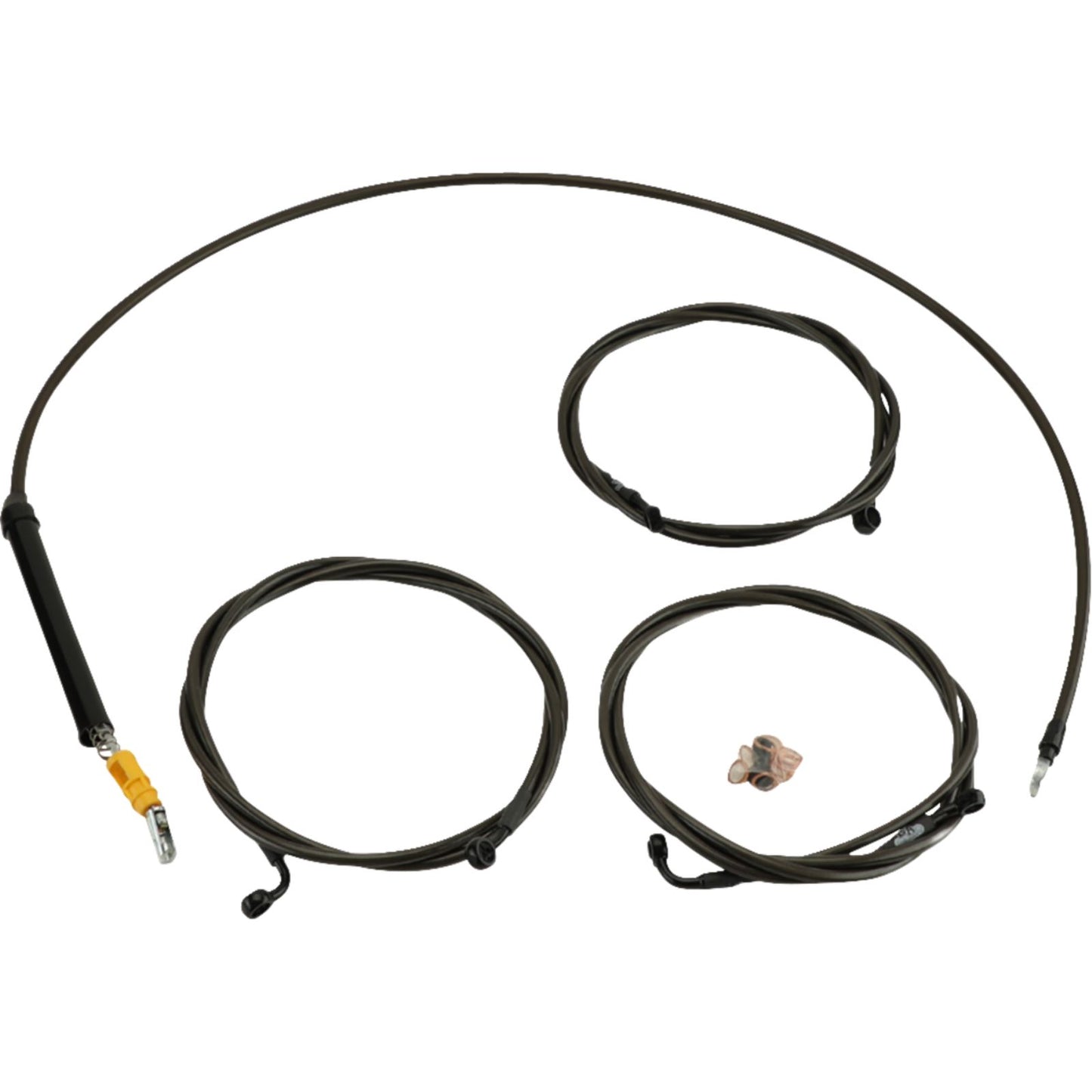 LA Choppers Cable/Brake Line Kit - Stock Ape Hanger Handlebars - Midnight [MPN: LA-8059KT-08M]_1480406