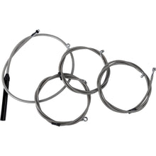 LA Choppers Handlebar Cable/Brake Line Kit - Complete - Stainless [MPN: LA-8059KT2-08]_1523748