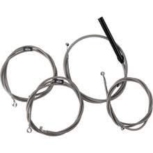 LA Choppers Handlebar Cable/Brake Line Kit - Complete - 12" - 14" Stainless [MPN: LA-8059KT2-13]_1493931