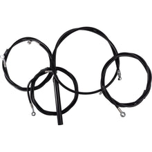 LA Choppers Handlebar Cable/Brake Line Kit - Complete - 15" - 17" Black Vinyl [MPN: LA-8059KT2-16B]_1493937