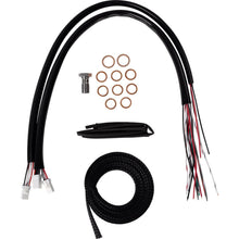 LA Choppers Handlebar Cable/Brake Line Kit - Complete - 15" - 17" Black Vinyl [MPN: LA-8059KT2-16B]_1493938