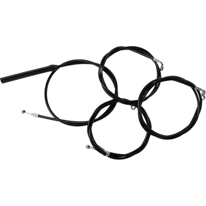 LA Choppers Handlebar Cable/Brake Line Kit - Complete - 18" - 20" Black Vinyl [MPN: LA-8059KT2-19B]_1523804