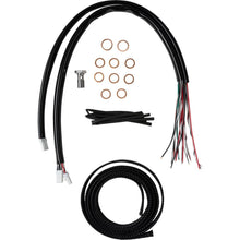 LA Choppers Handlebar Cable/Brake Line Kit - Complete - 18" - 20" Black Vinyl [MPN: LA-8059KT2-19B]_1523805